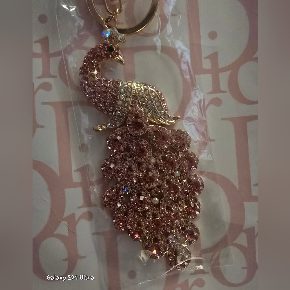Peacock 🦚 Bag Charm/ Keychain New - Picture 2 of 9